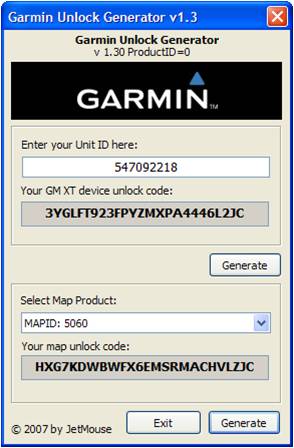 Garmin unlock generator v15 by jetmouse